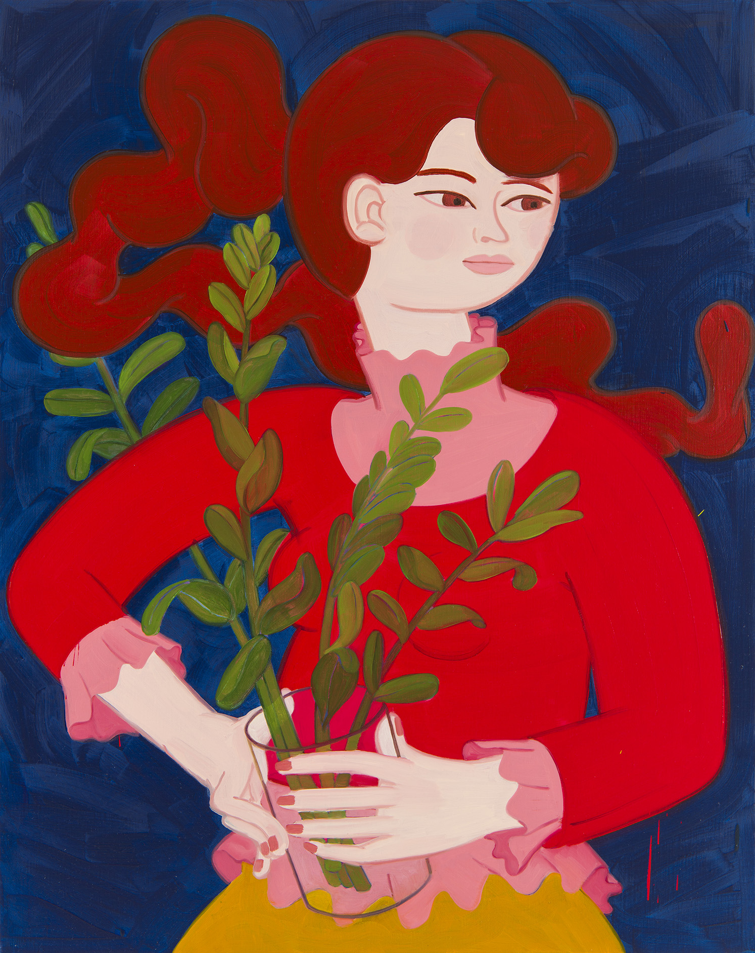 [18phj03]소녀-금전수_Gril-ZZplant_2018_Oil on canvas_116.8×91(cm).jpg