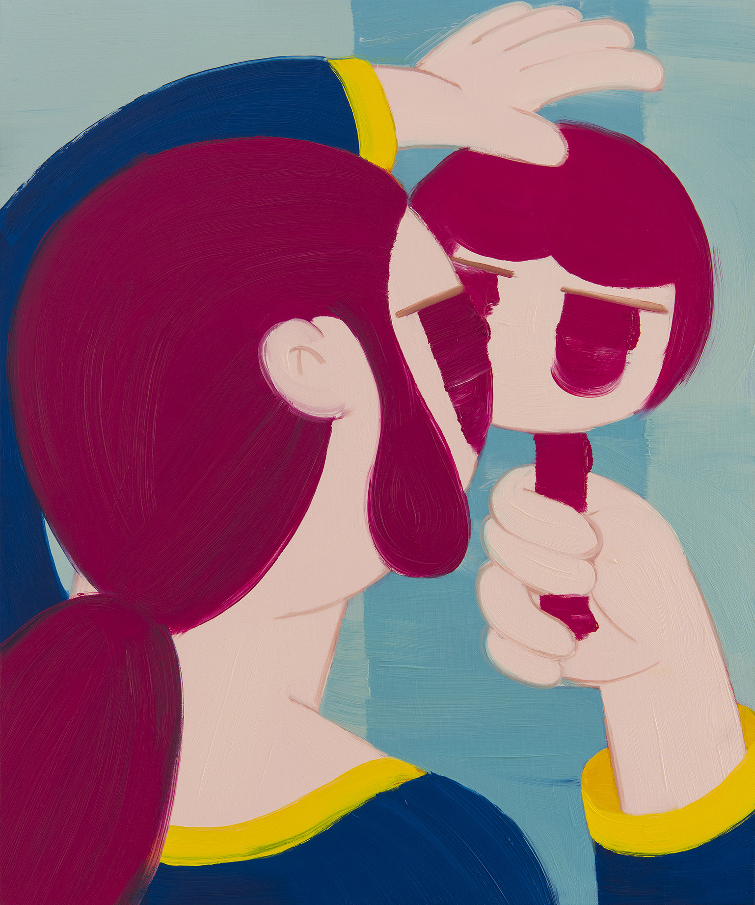 [20phj05]소녀(mirror)_2020_Oil on canvas_72.7×60.6(cm).jpg