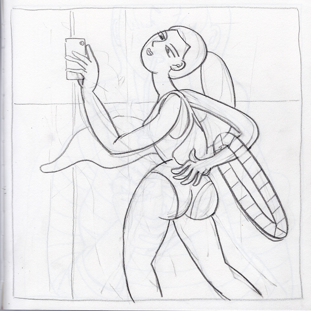 [17dhj002] untitled_2017_Oil pencil on paper_21×21(cm).jpg