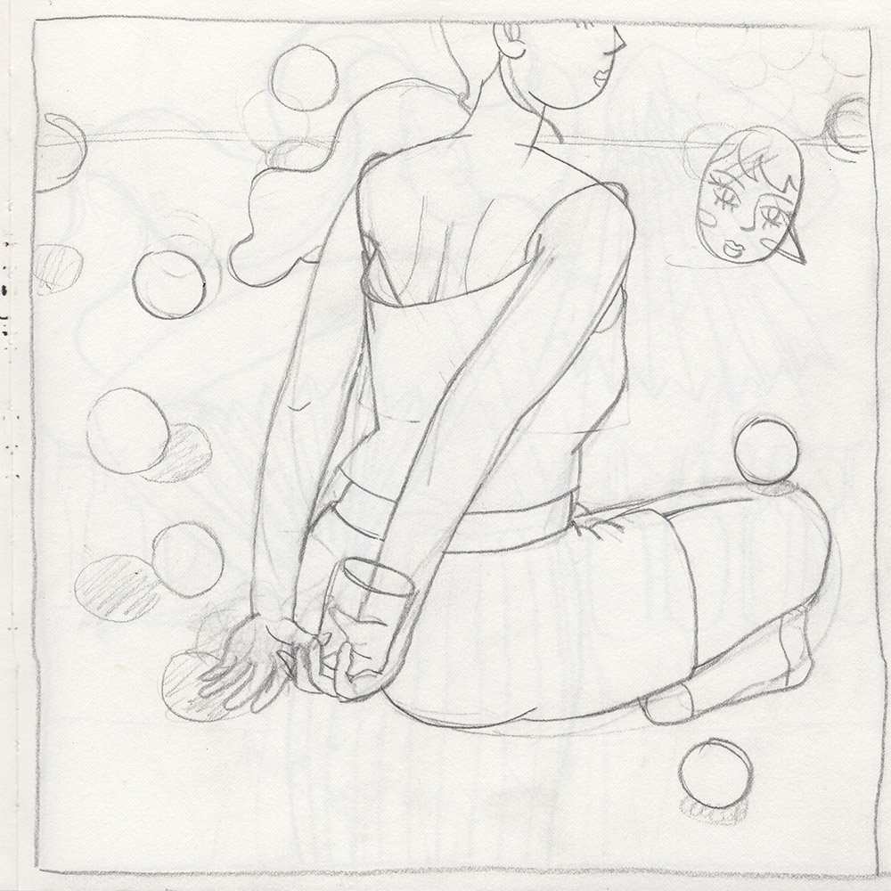[17dhj008] untitled_2017_Oil pencil on paper_21×21(cm).jpg