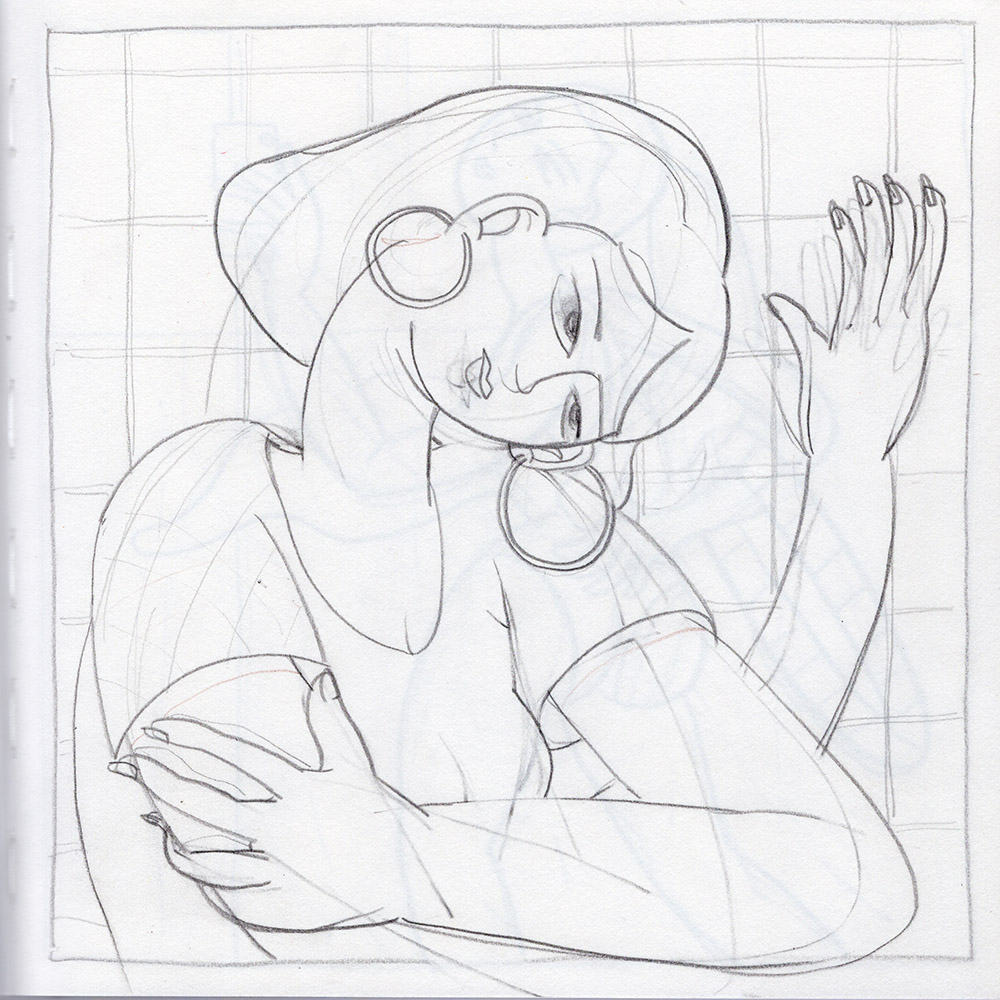 [17dhj001] untitled_2017_Oil pencil on paper_21×21(cm).jpg
