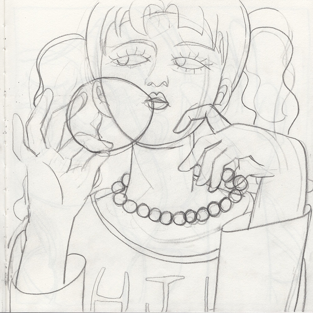 [17dhj011] untitled_2017_Oil pencil on paper_21×21(cm).jpg