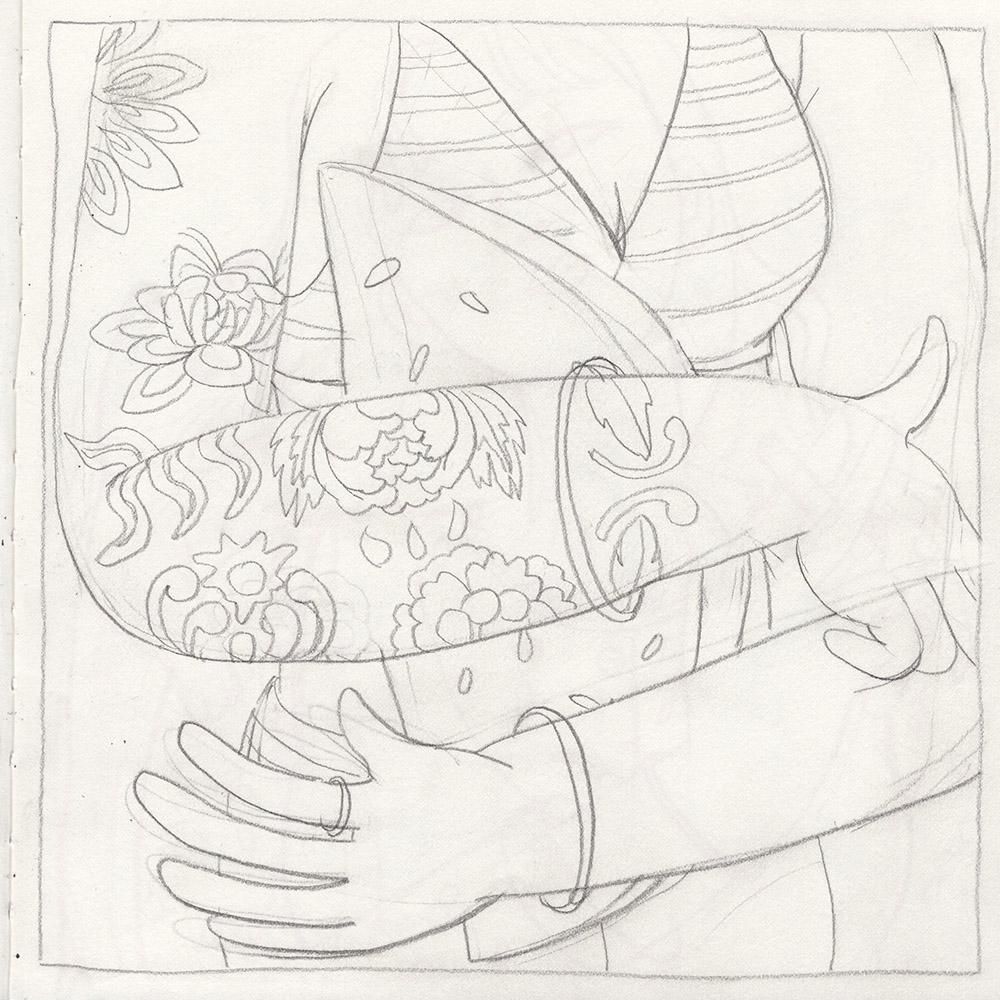 [17dhj014] untitled_2017_Oil pencil on paper_21×21(cm).jpg